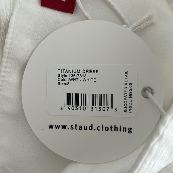 Staud - The Titanium Dress - NWT, White Maxi Dress - Picture 7 of 9